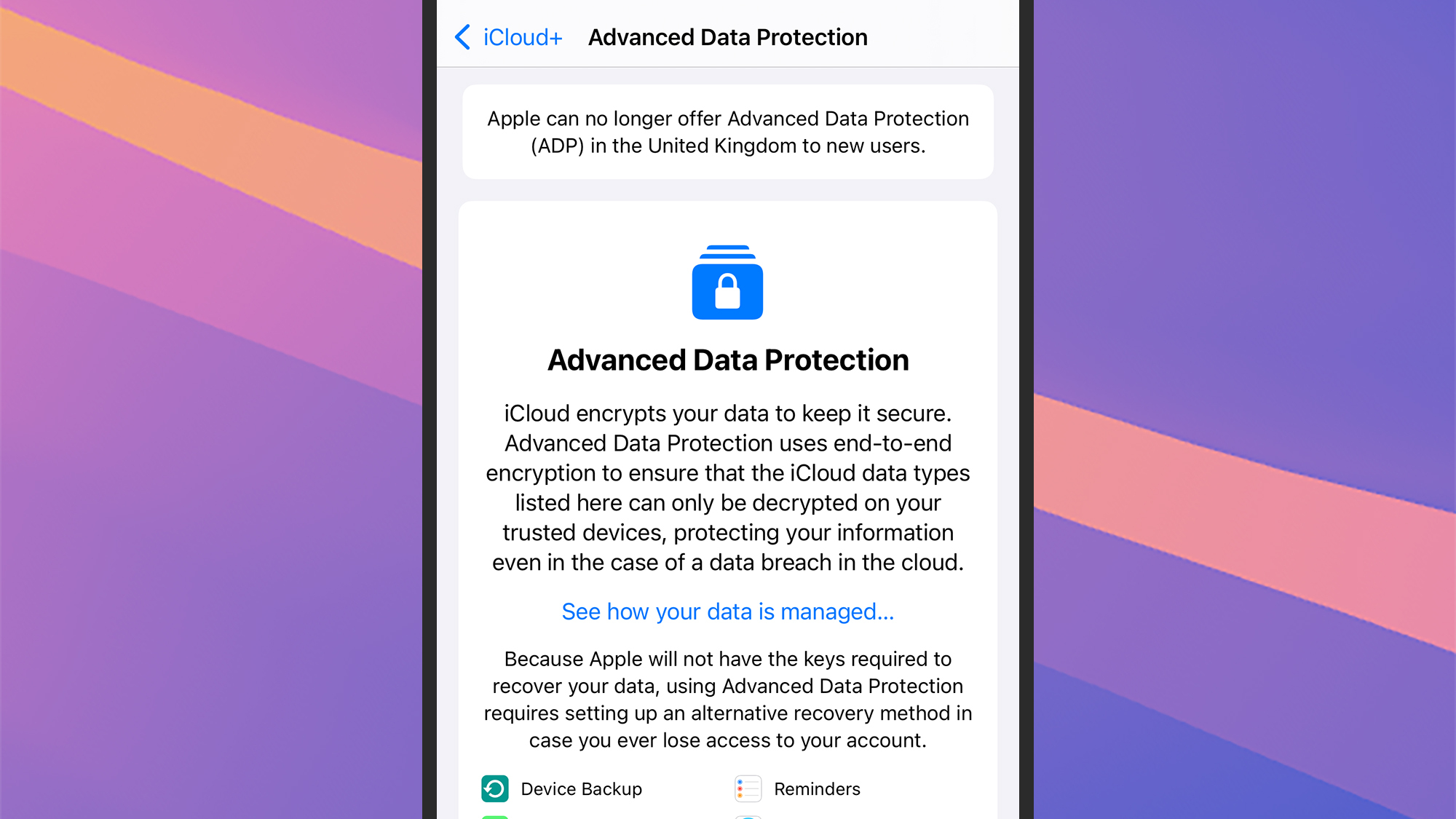 Advanced Data Protection