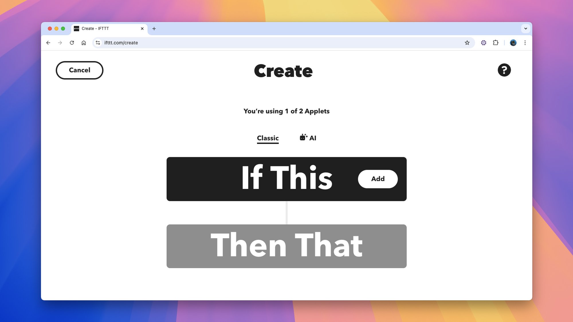 IFTTT website