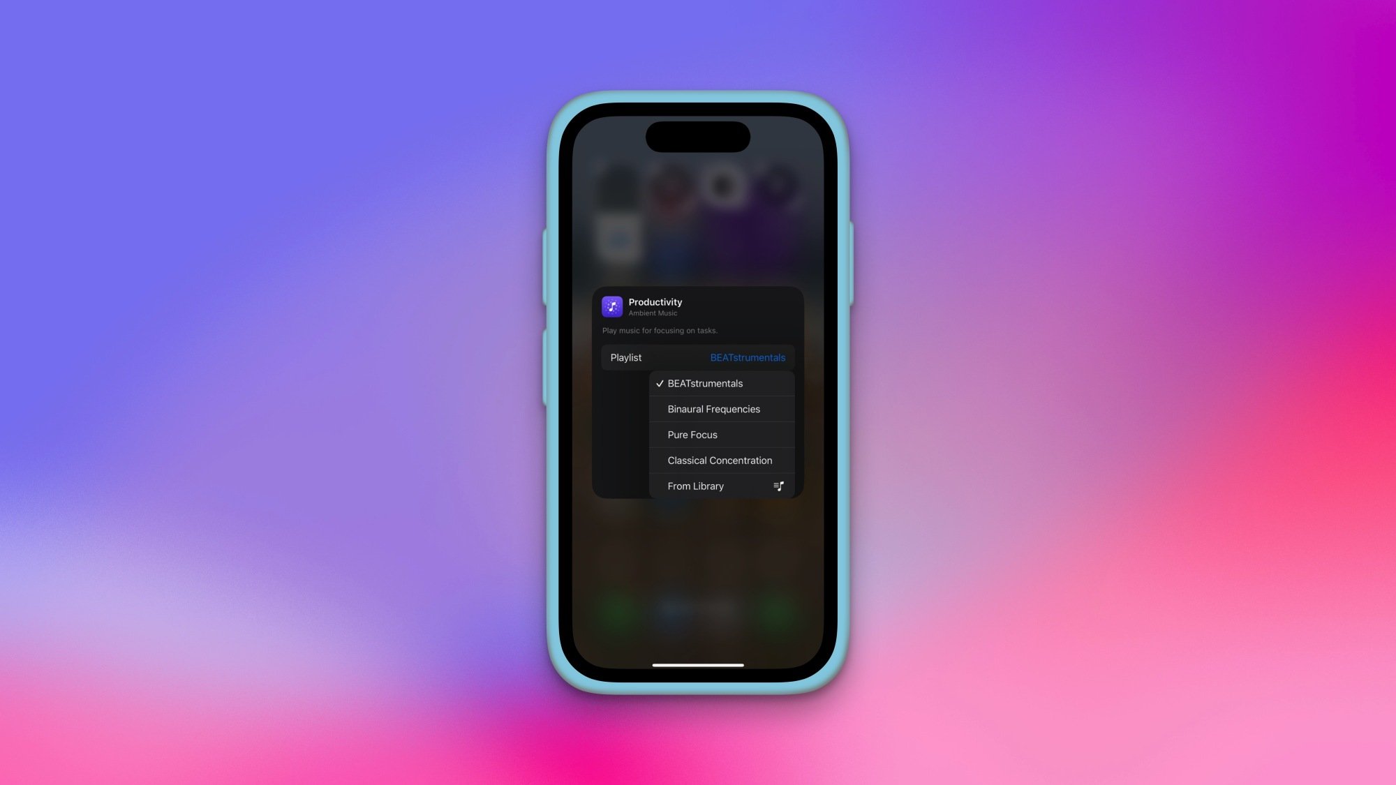 Adding a custom playlist to your iPhone's Control Center