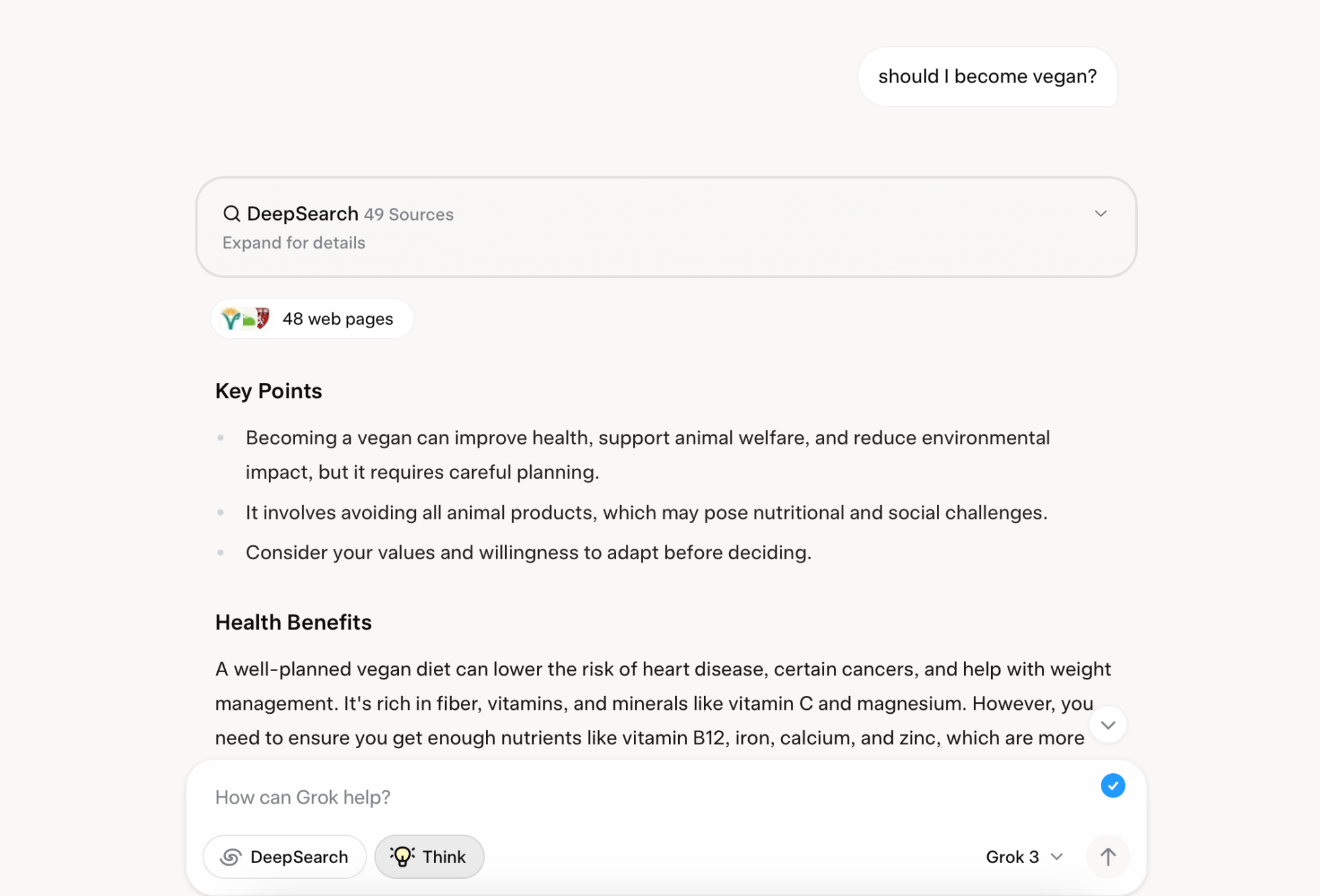 Testing DeepSearch in Grok 3.