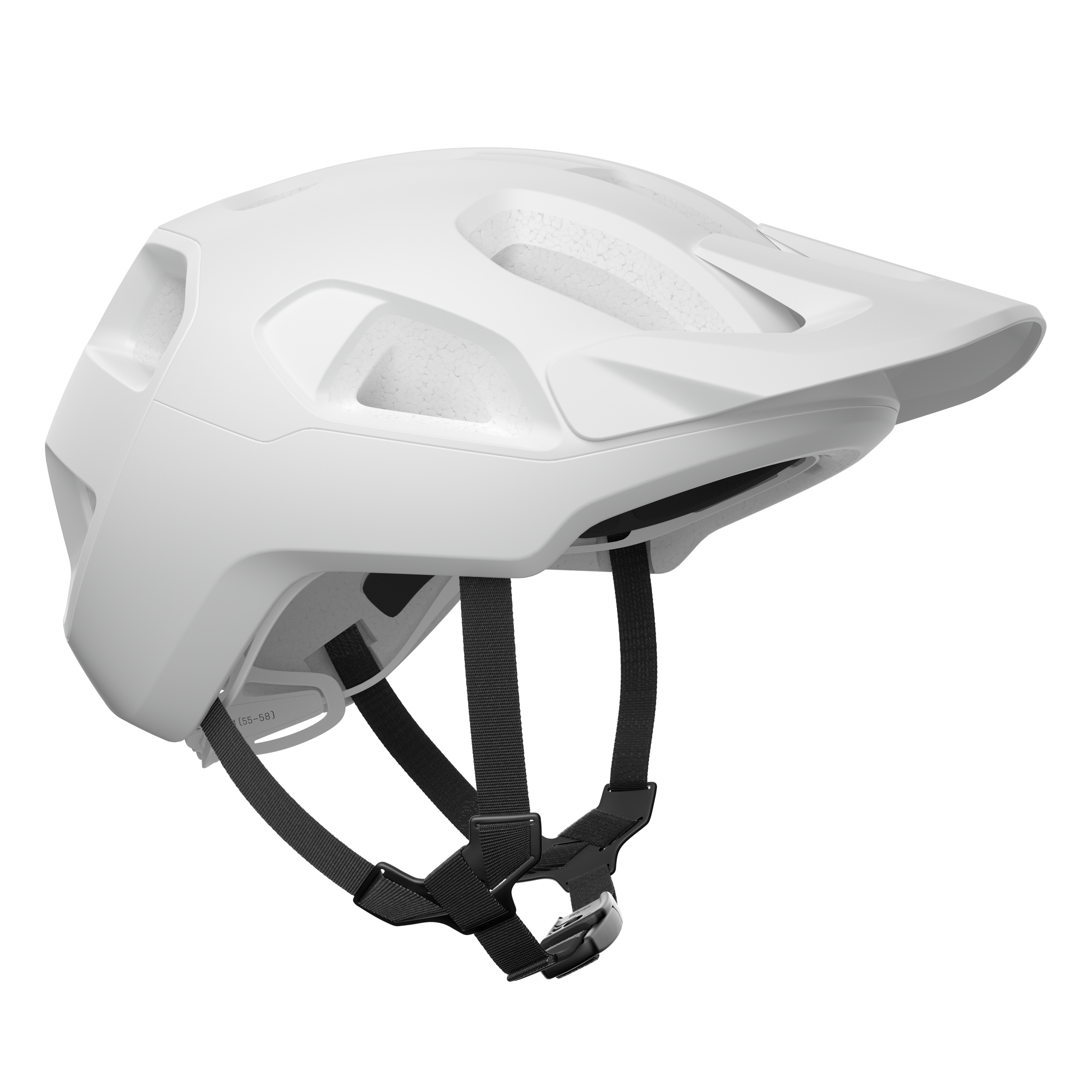 The Poc Cularis MTB helmet in Hydrogen White.