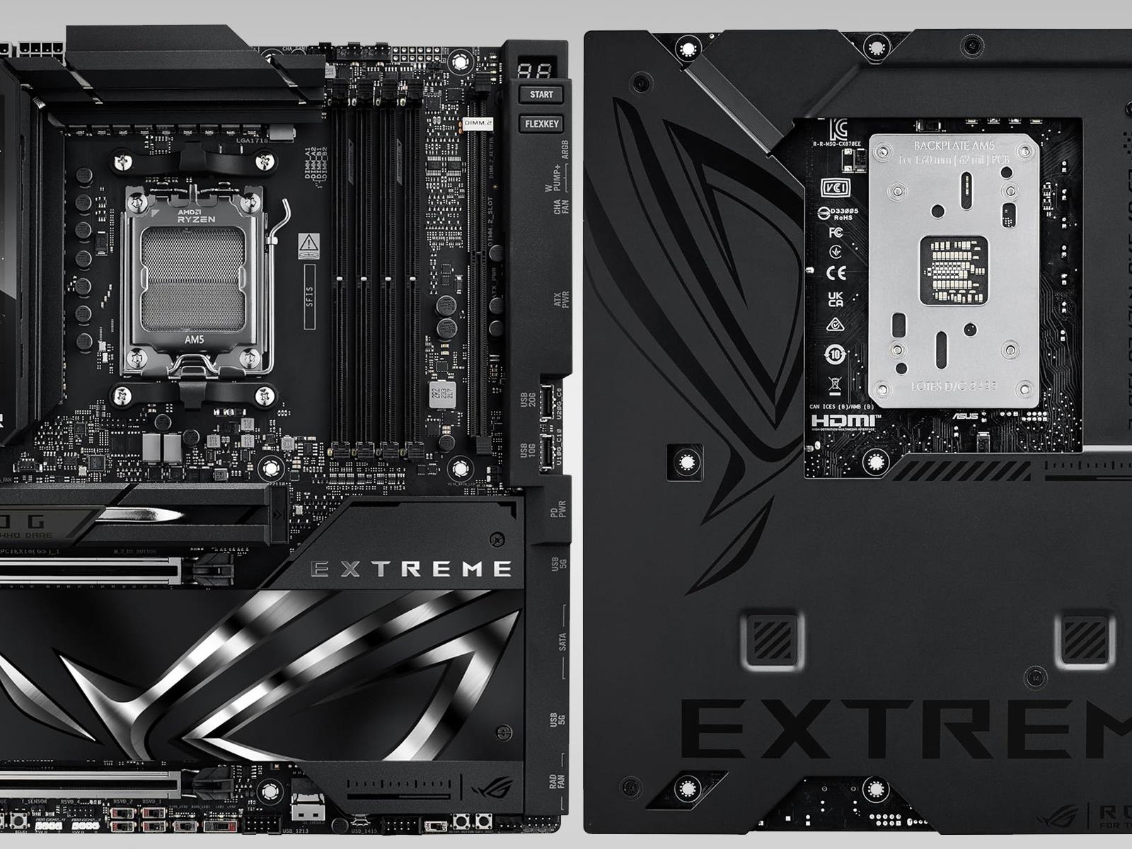 ASUS ROG Crosshair X870E Extreme Motherboard Pictured And It Looks Slick