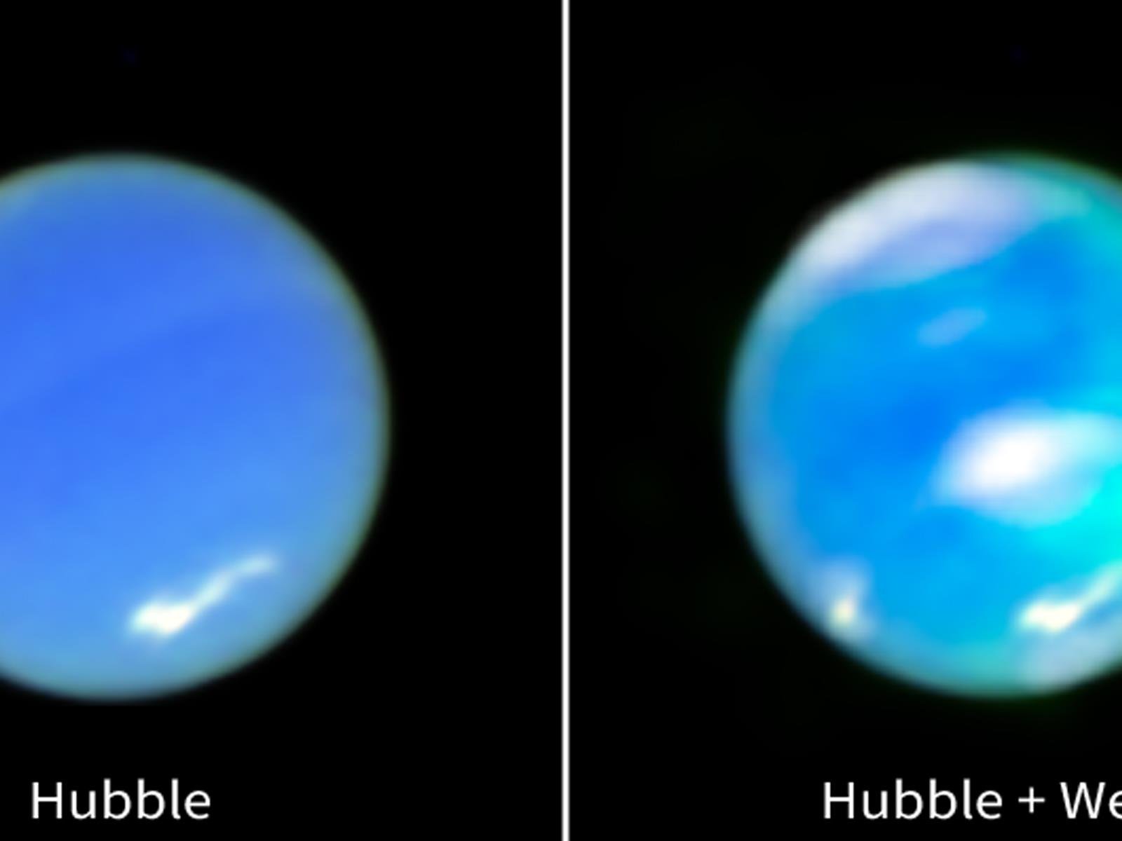NASA's First-Ever Image Of Neptune's Glowing Auroras Is A Stunner