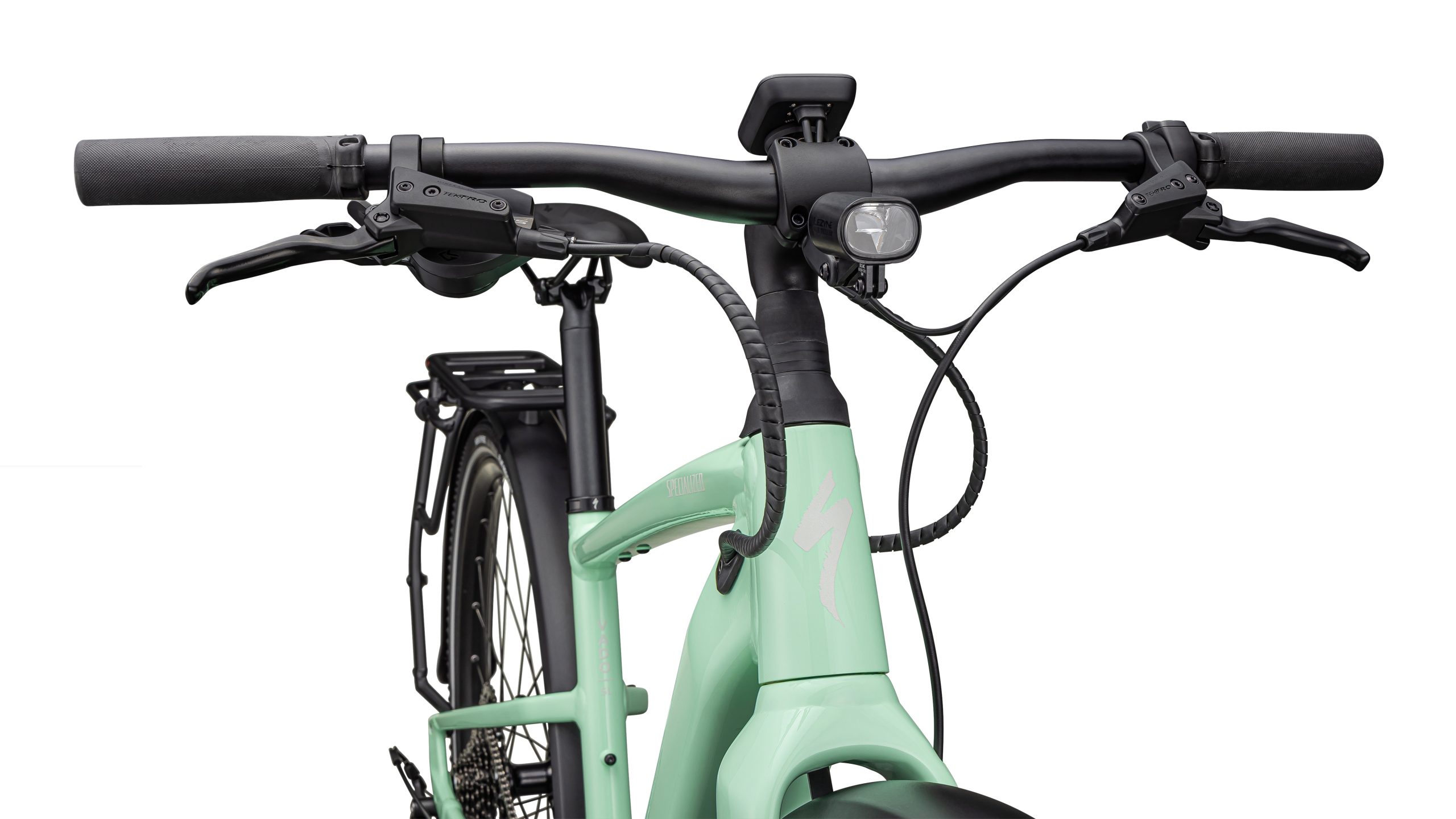 Specialized Vado SL 2 Alloy handlebar with light.