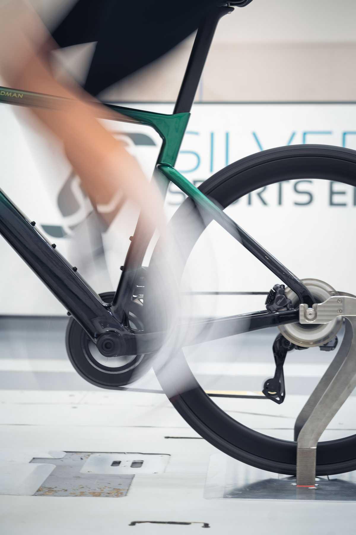 Boardman at the wind tunnel