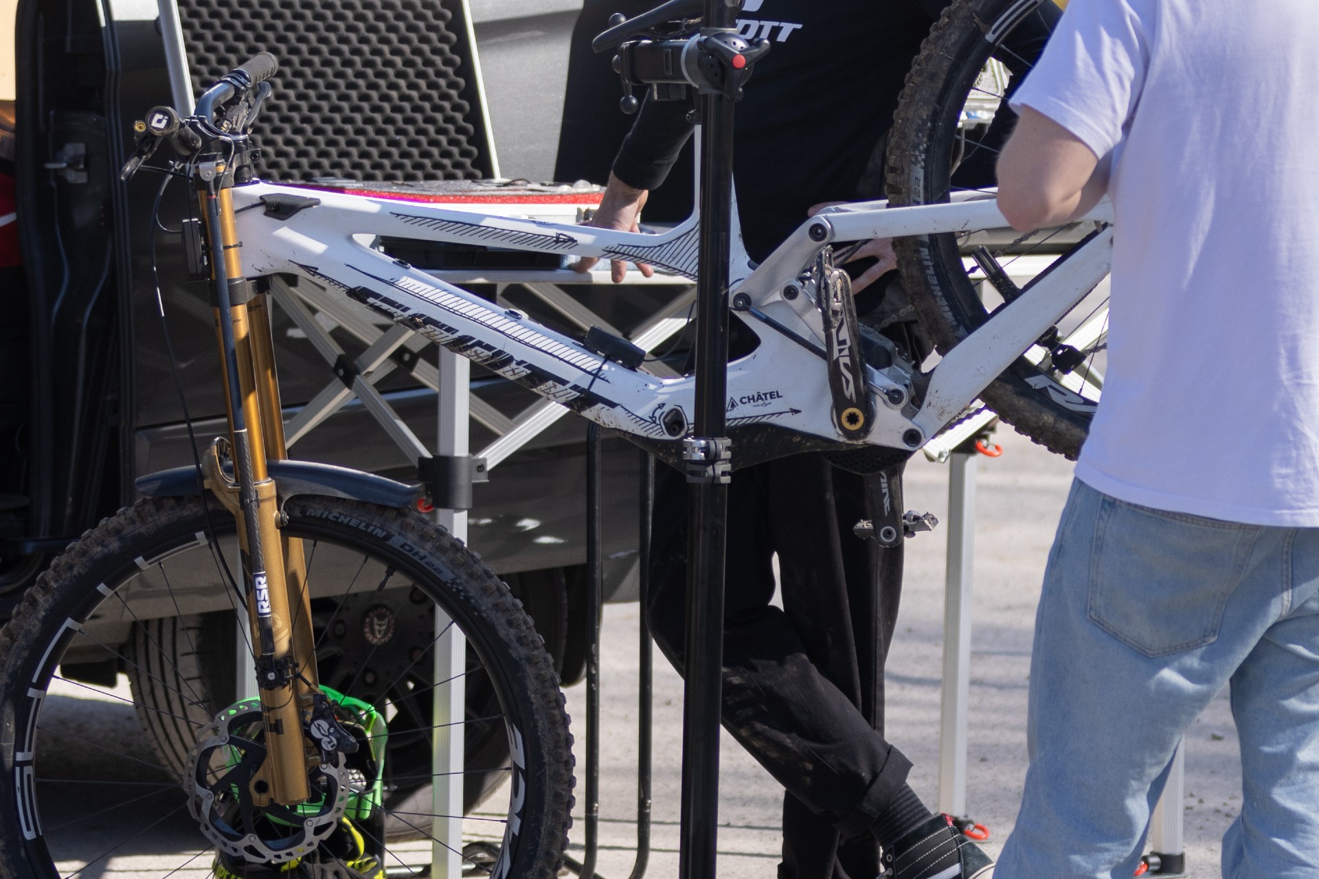 New Scott Gambler spotted at BikePark Wales
