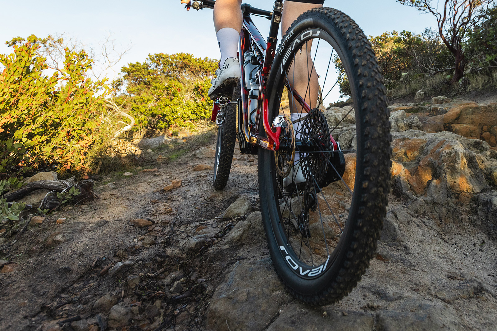 The Fast Trak tyre from Specialized in action