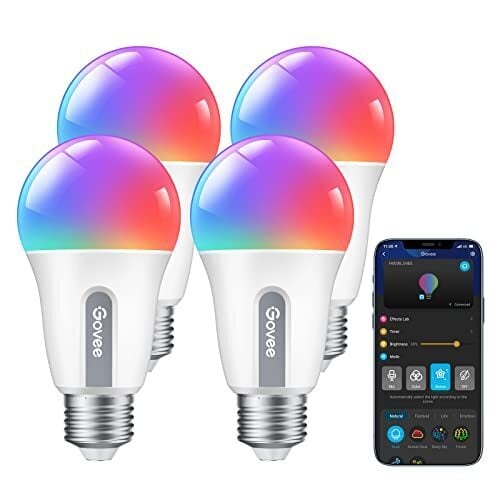 Govee WiFi Bluetooth Color Changing Smart Light Bulbs