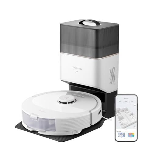 Roborock Q8 Max+ Self-Emptying Robot Vacuum and Mop (White)
