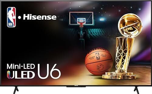 Hisense 65-Inch U6 Series Mini-LED ULED 4K Smart TV (2024 Model)