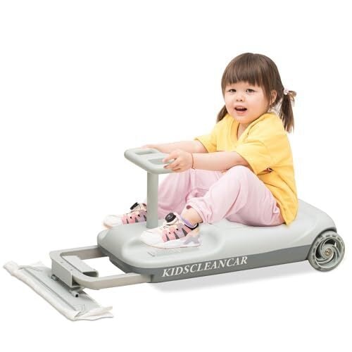 KIDSCLEANCAR Portable Go Kart, 12v Ride On Race Car, Variable Speed for Ages 3-8Years,Every Child Can Choose Their Own Speed.