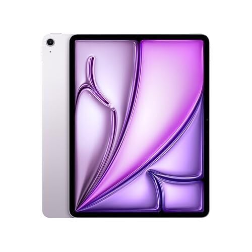 Apple iPad Air 13-inch with M3 chip Built for Apple Intelligence, Liquid Retina Display, 128GB, 12MP Front/Back Camera, Wi-Fi 6E, Touch ID, All-Day Battery Life — Purple