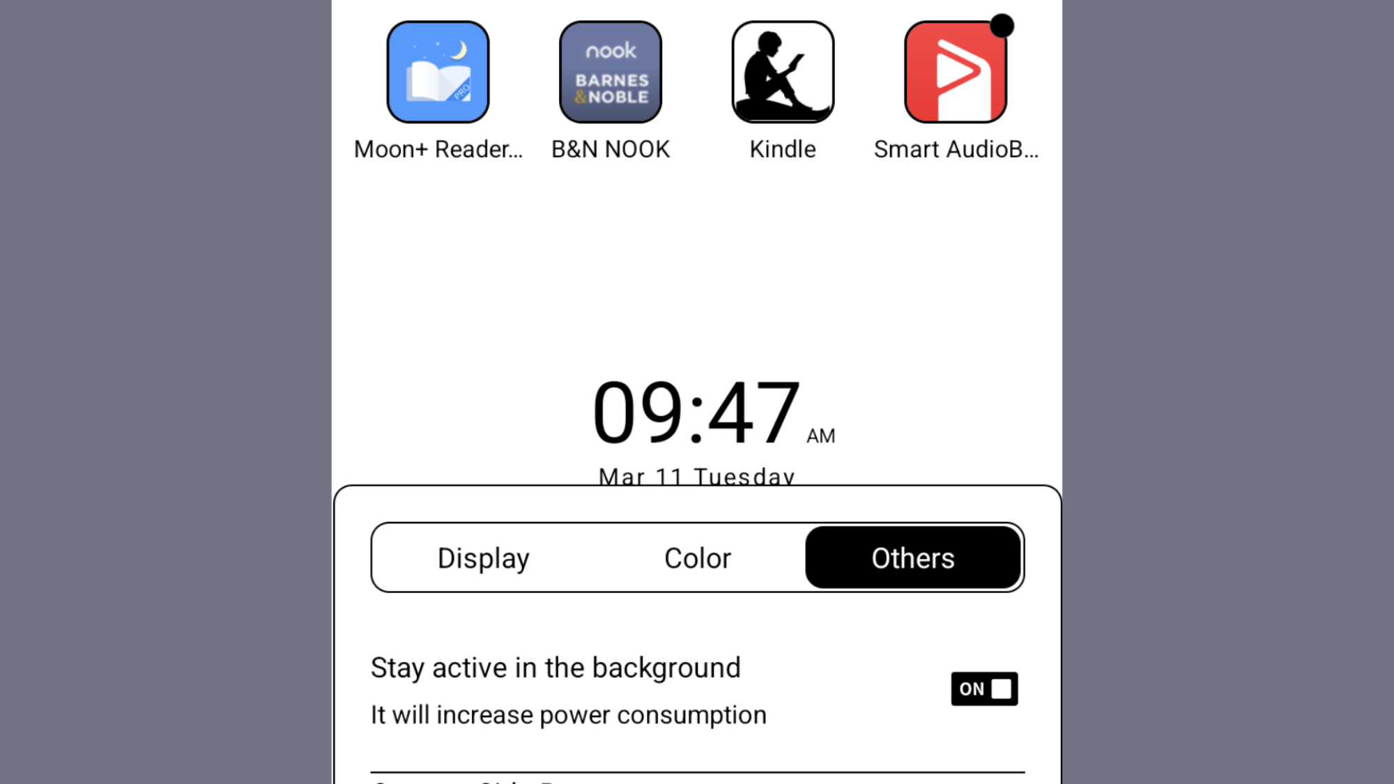 Palma App Optimization menu