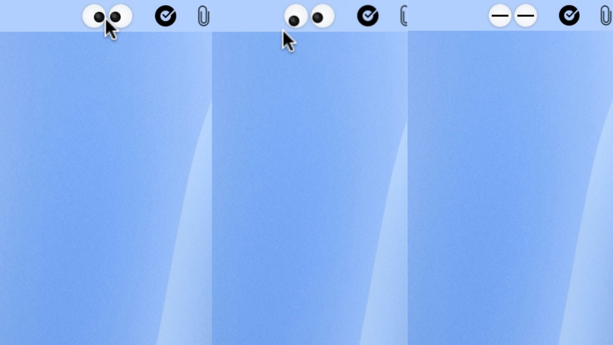 googly eyes in threes
