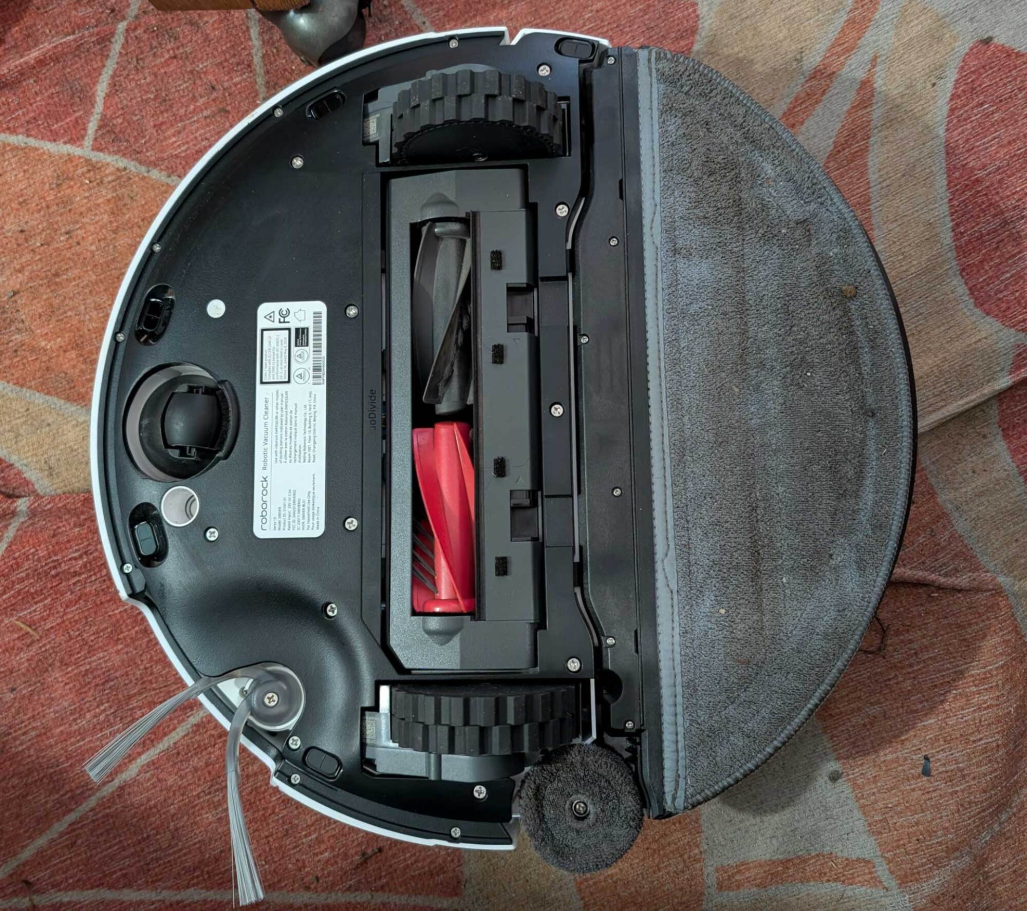 Roborock underneath robot