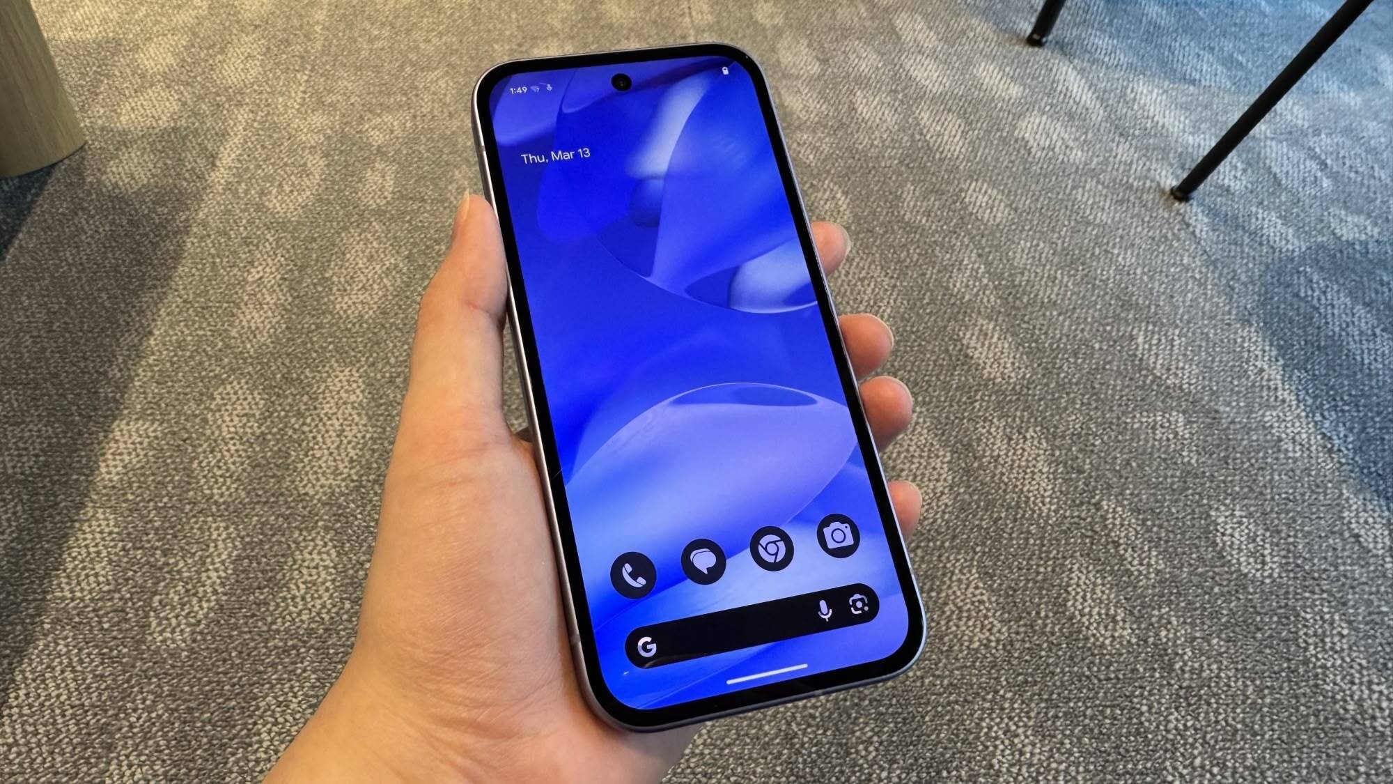 Pixel 9a display.