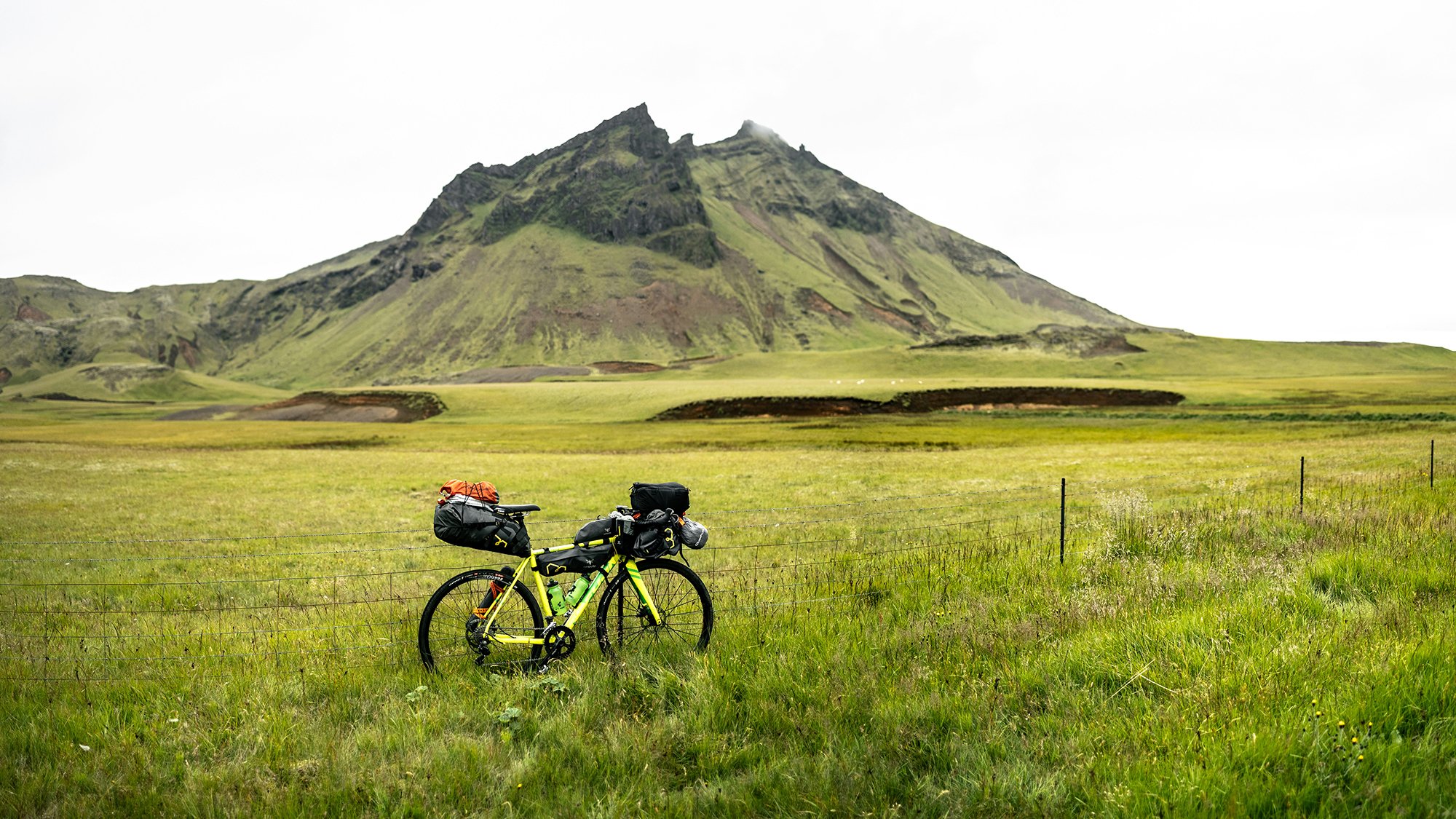 Bicycle and field