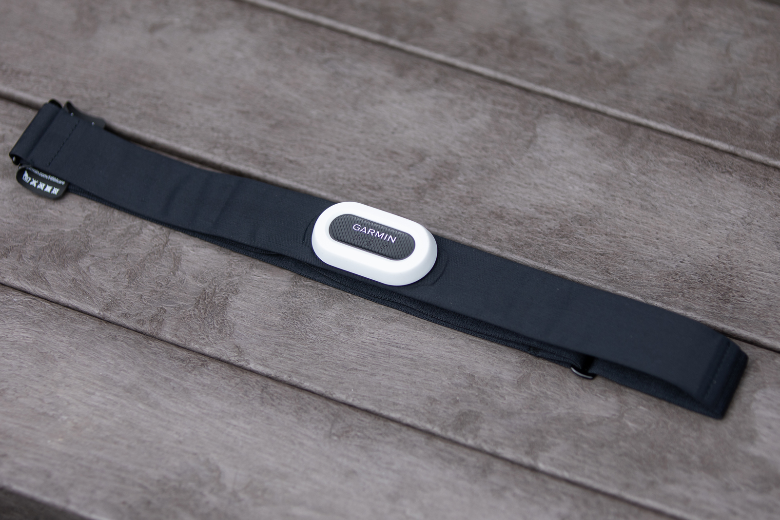 Garmin HRM-Pro Plus heart rate monitor.