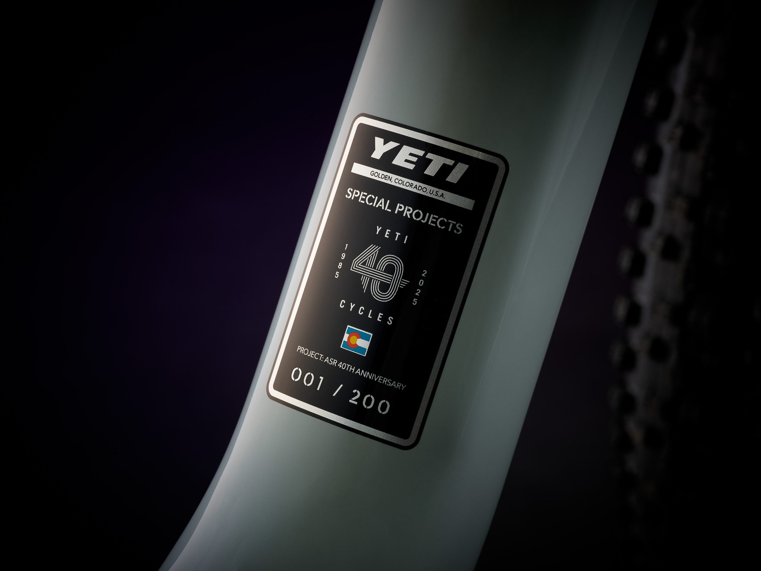 Yeti 40th Anniversary ASR limited badge