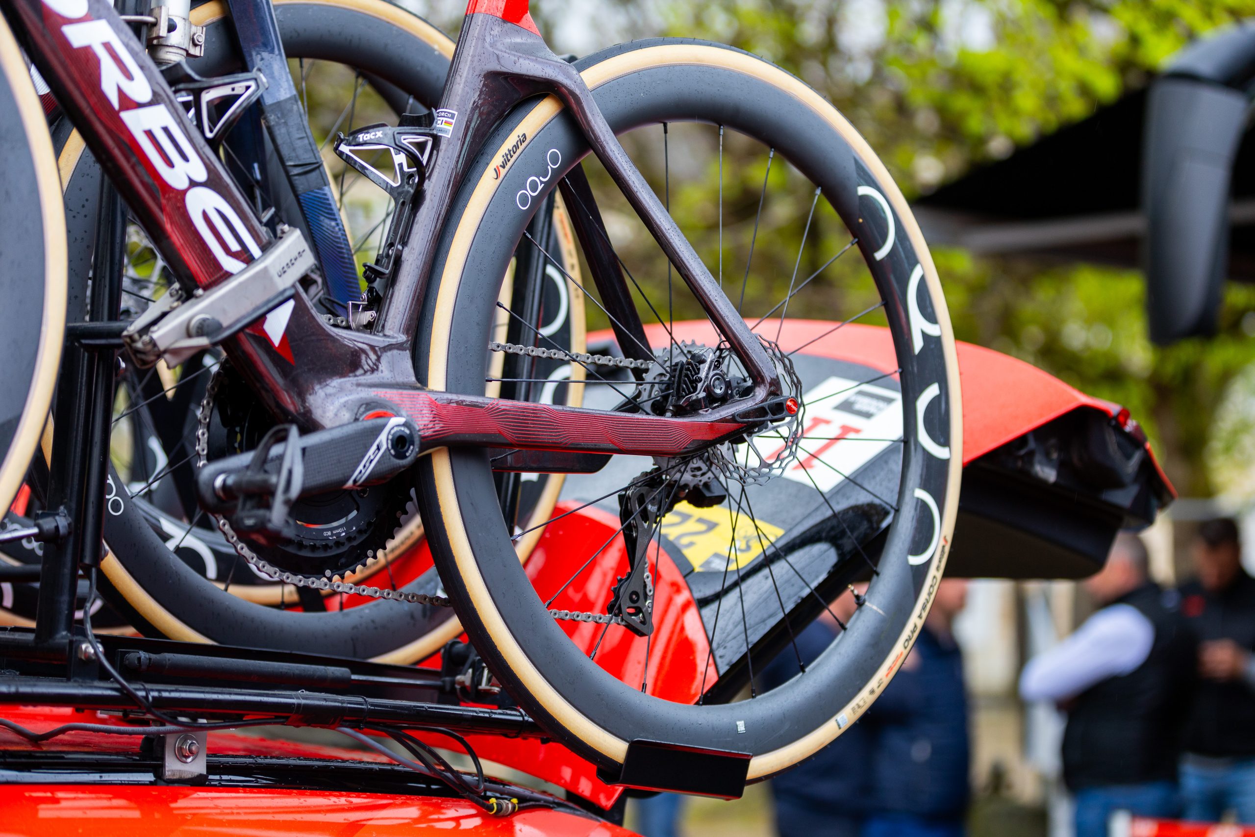 Oquo prototype wheels at Paris-Roubaix