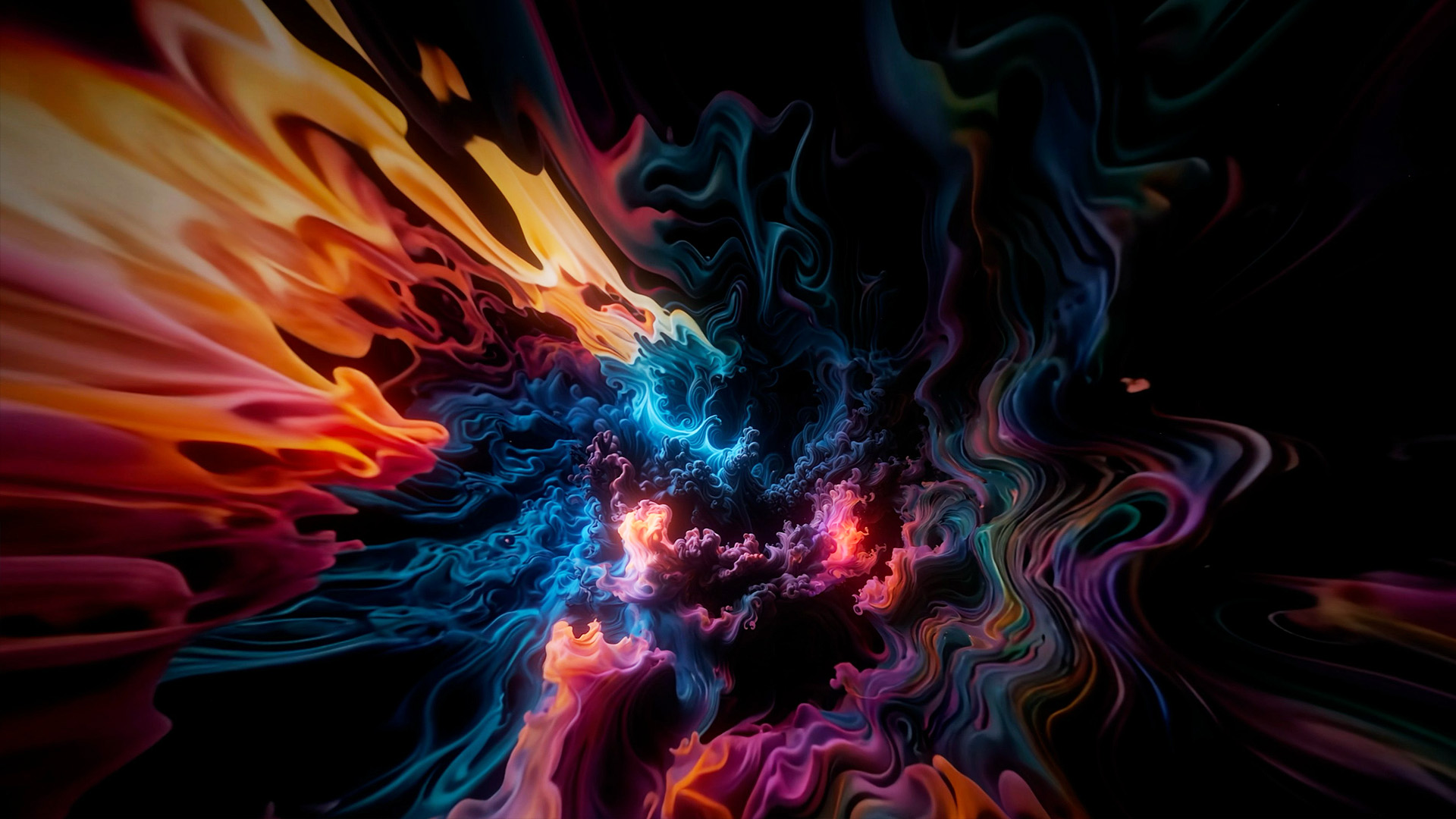 A swirl of color from Realms of Flow.