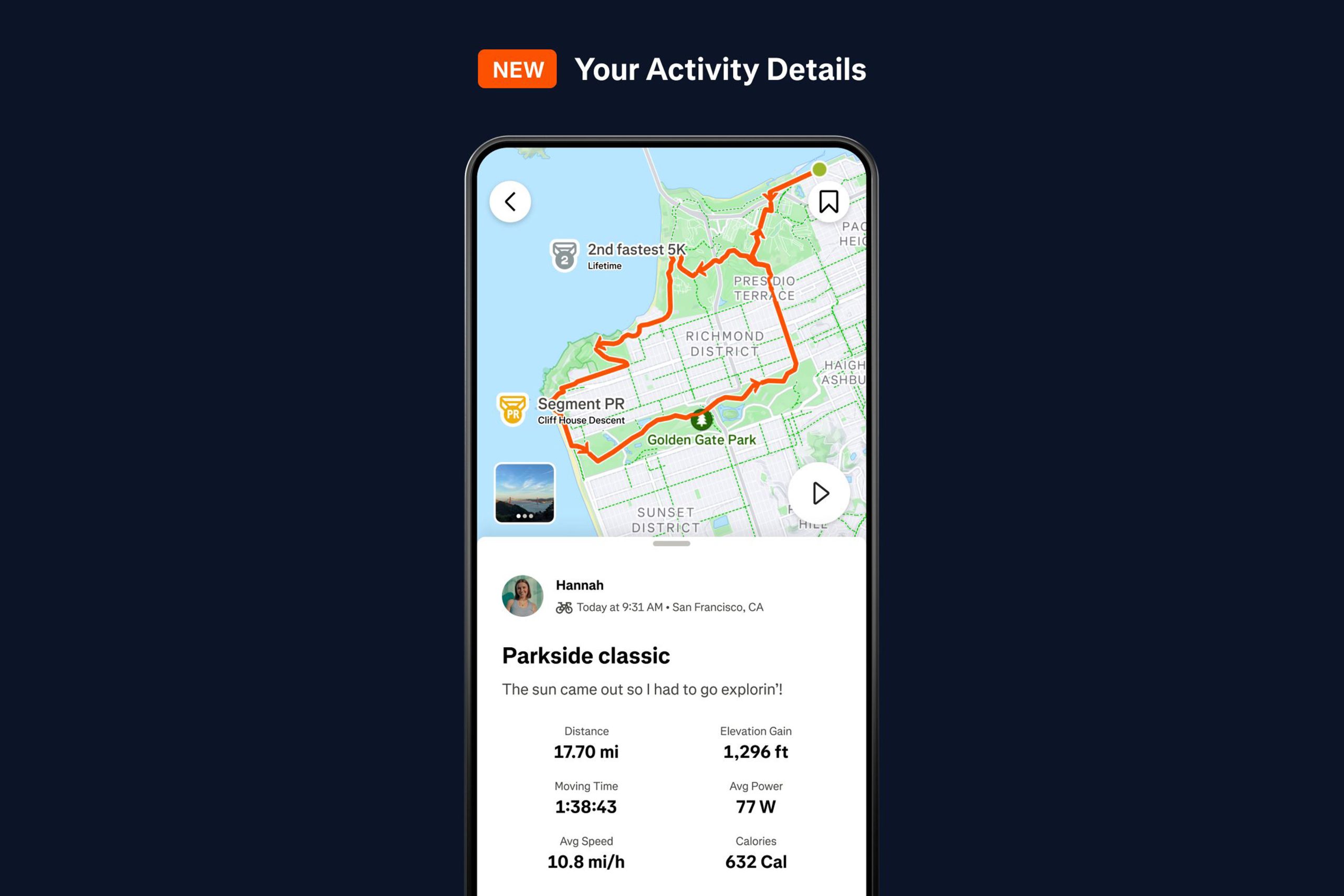 Strava Redesigned Activity Details