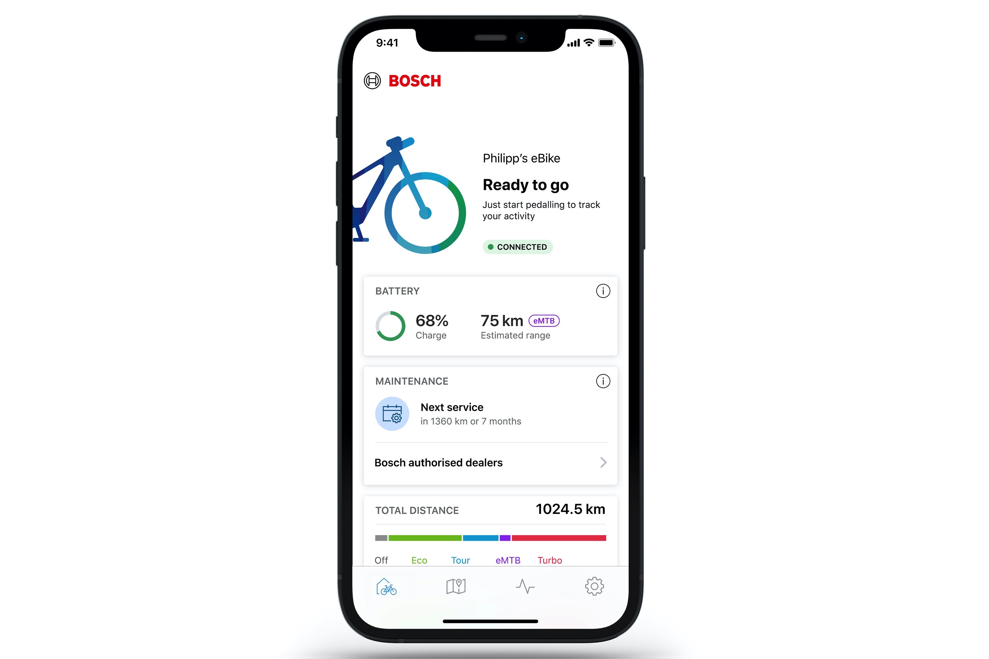 Image showing Bosch eBike Flow app interface on phone