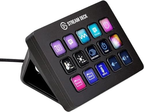 Elgato Stream Deck MK.2, 15 LCD Keys, Model 10GBA9901, Trigger Actions in OBS, Twitch, YouTube, More, Compatible with Mac and PC
