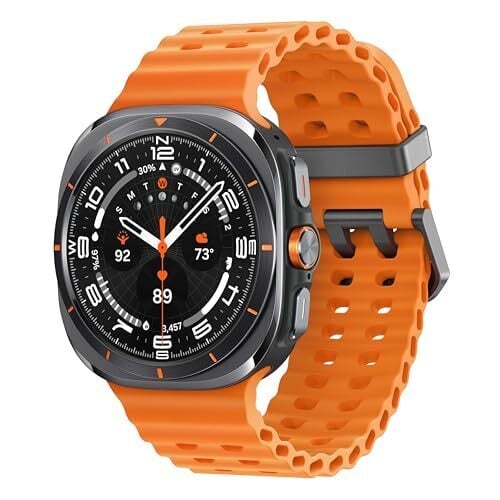 SAMSUNG Galaxy Watch Ultra 47mm LTE AI Smartwatch w/Energy Score, Wellness Tips, Heart Rate Tracking, Sleep Monitor, Fitness Tracker, GPS, 2024,Titanium Gray [US Version, 1Yr Manufacturer Warranty]