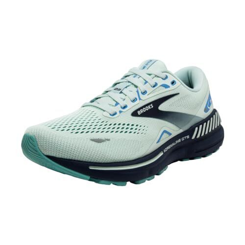 Brooks Women’s Adrenaline GTS 23 Supportive Running Shoe - Blue Glass/Nile Blue/Marina - 8.5 Wide