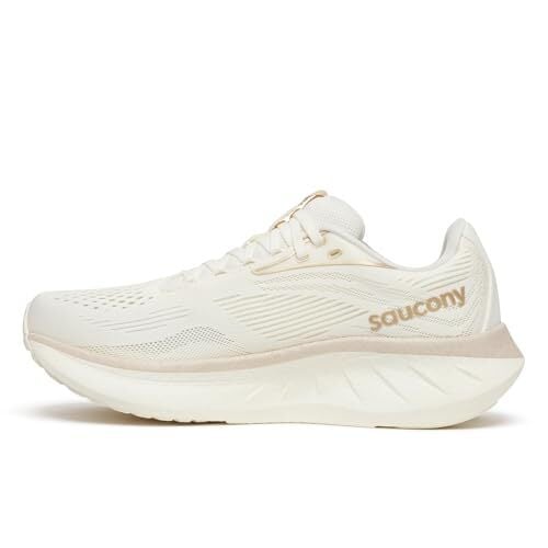 Saucony Women's Ride 18 Sneaker, Vanilla, 7.5