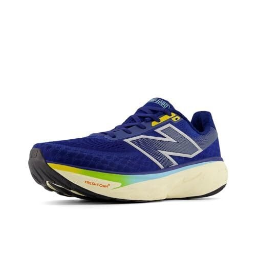 New Balance Men's Fresh Foam X 1080 V14 Running Shoe, Inkwell/Silver Metallic/Ginger Lemon, 11