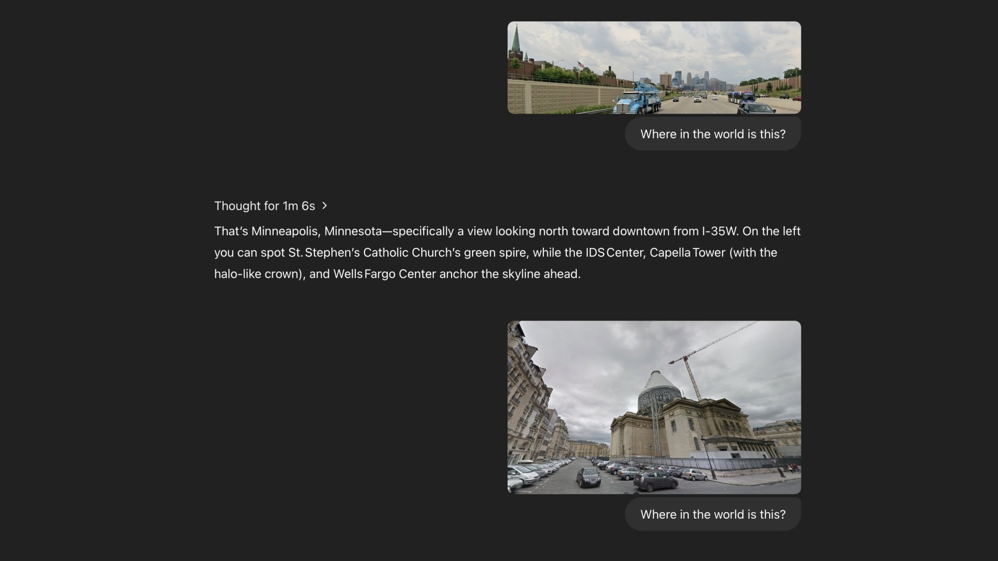 o3 correctly guessing locations