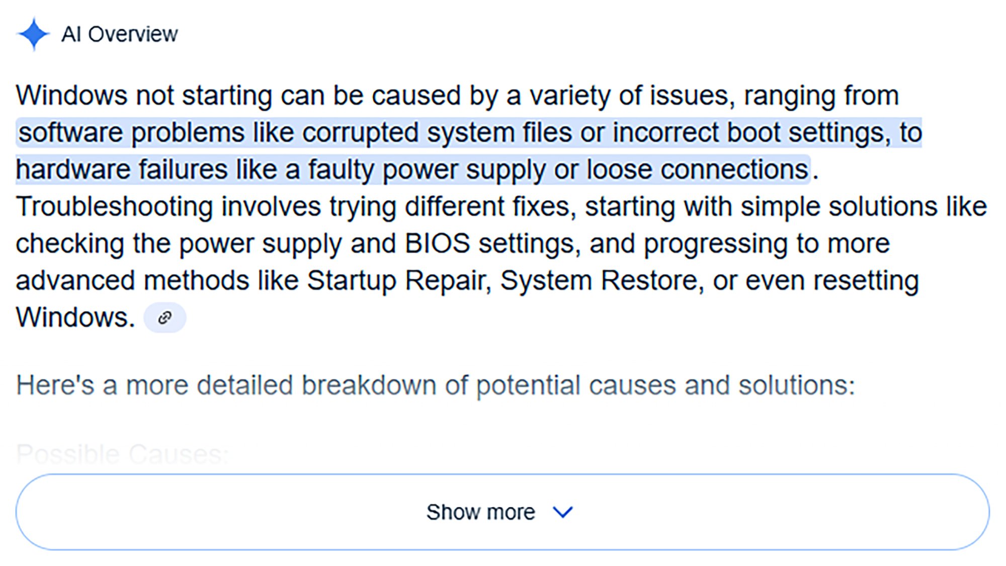 Google AI Overviews