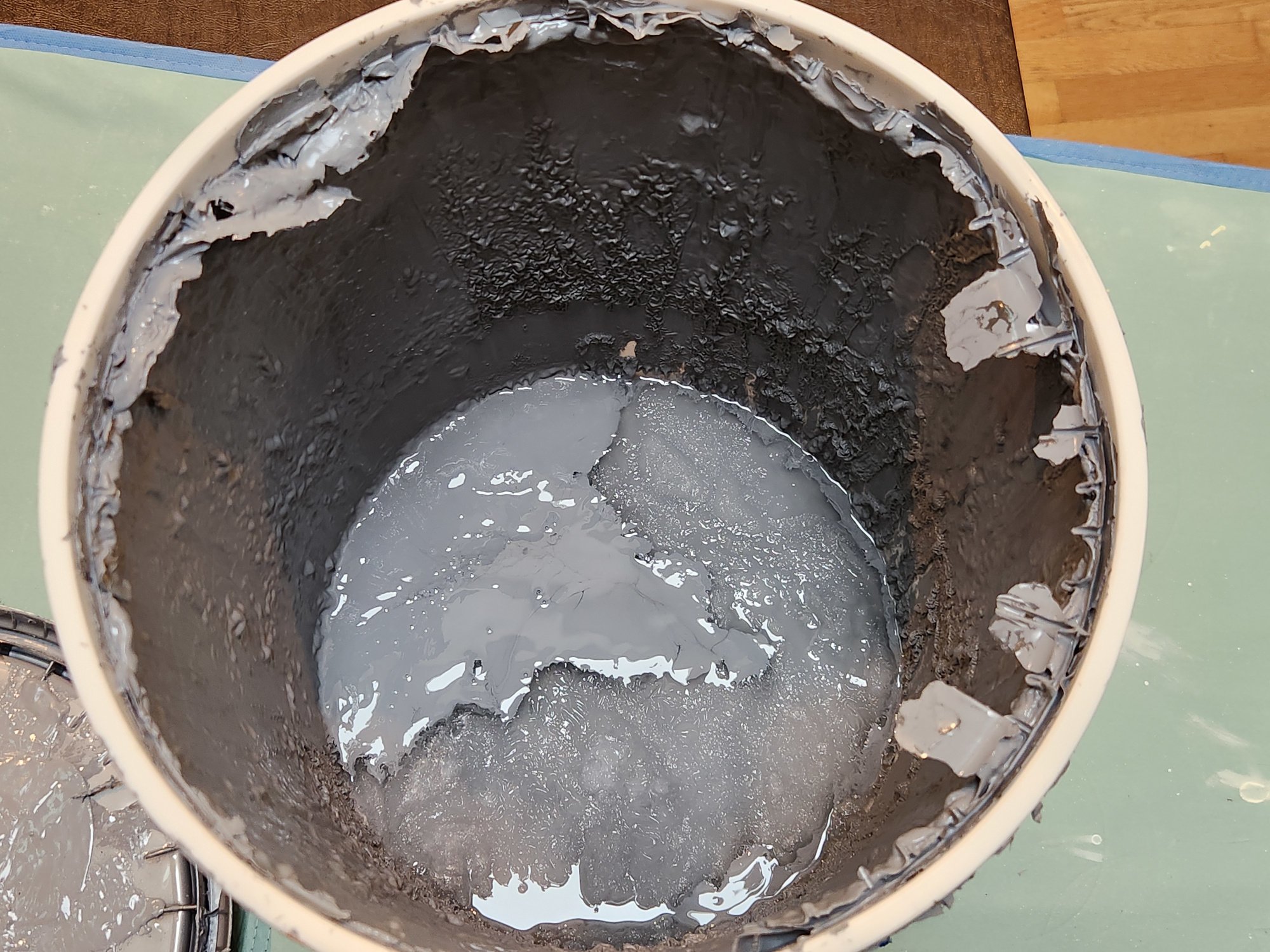 My old, chunky gray paint