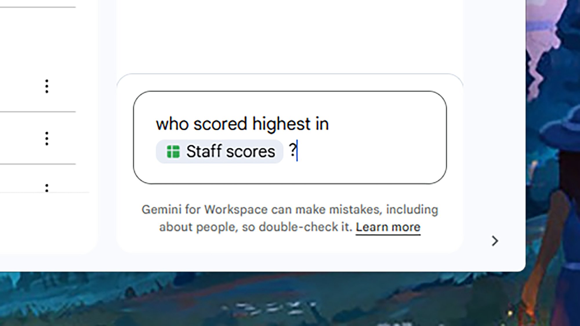 Gemini and Google Drive