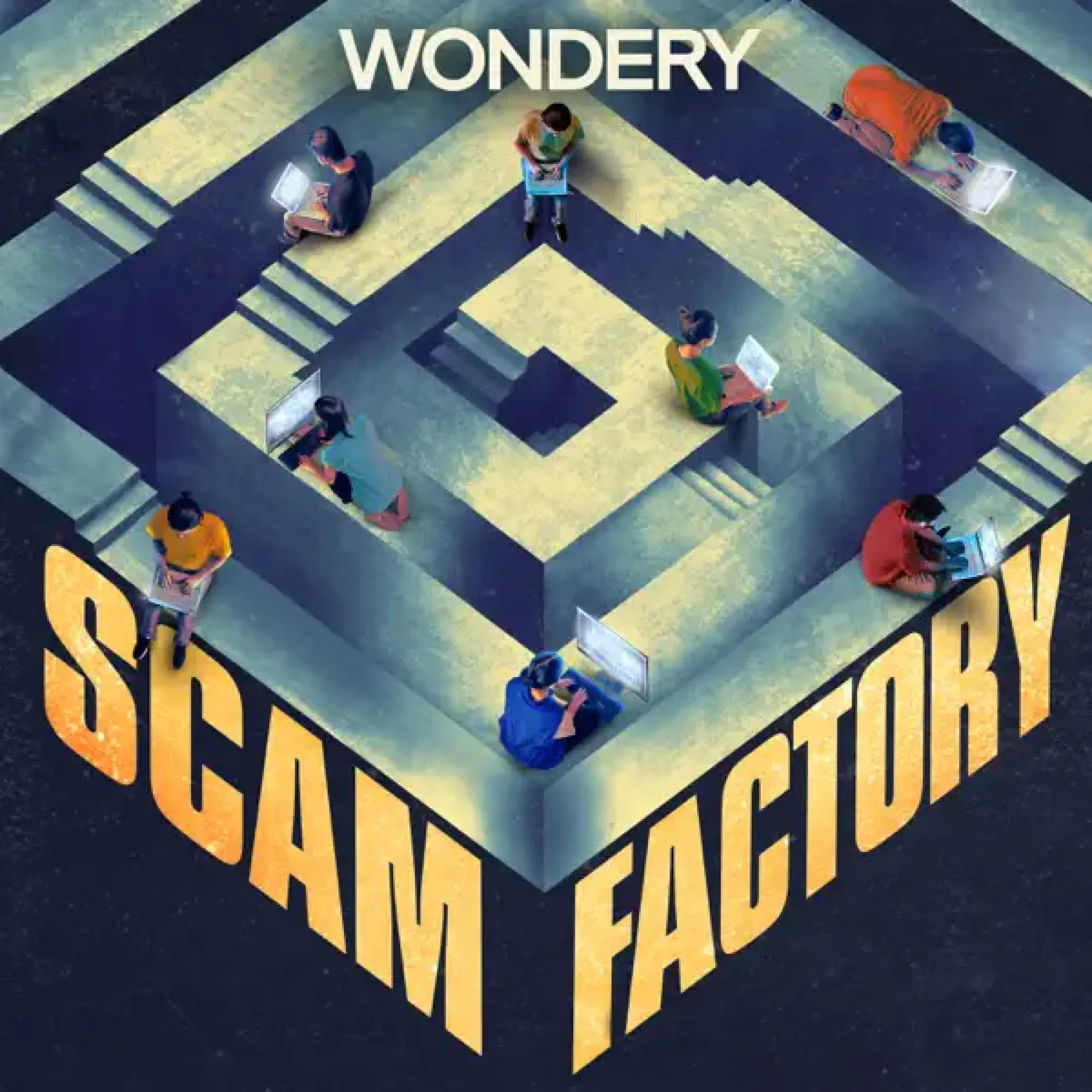 'Scam Factory' podcast art