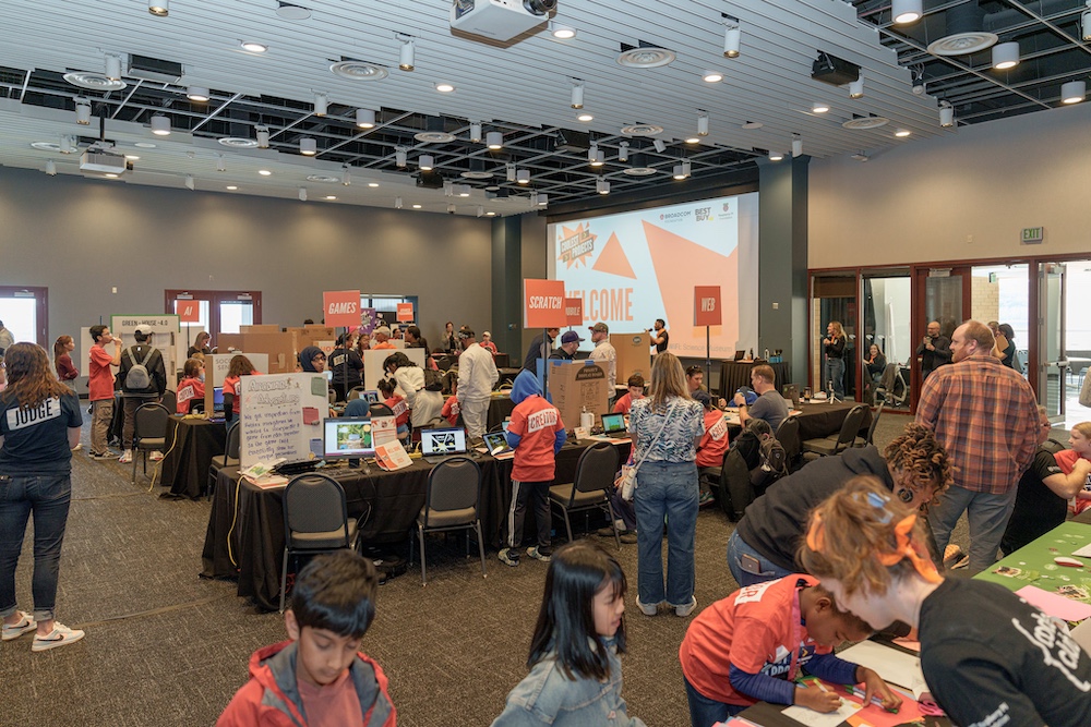 Young creators at the Coolest Project USA event.