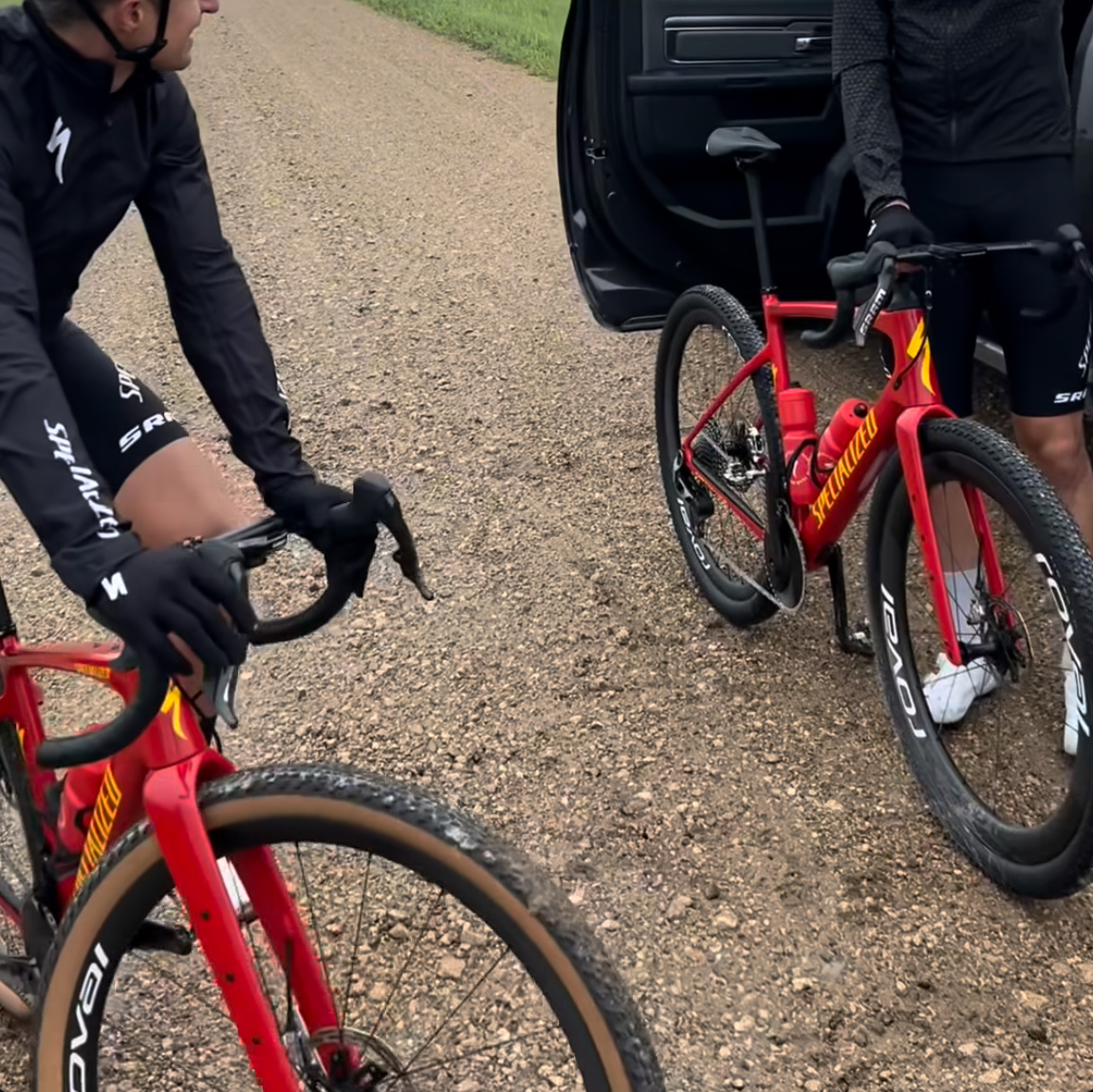 Two Specialized Diverge gravel bikes.