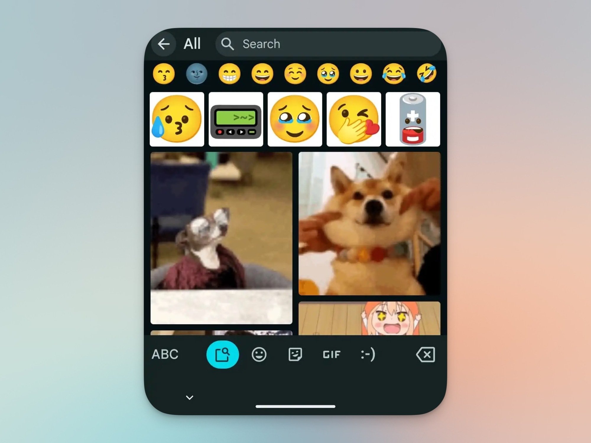 Old Emoji tab design.