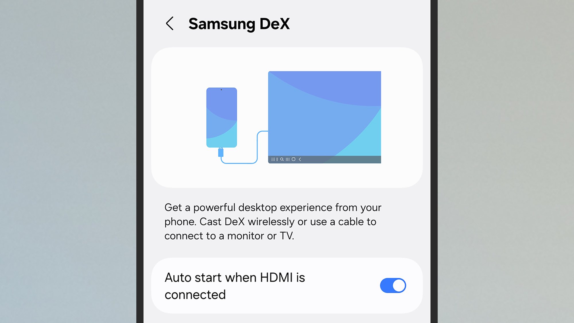 Samsung DeX screen