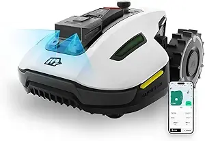 Mammotion YUKA Mini 500H Robotic Lawn Mower Reception 0.12 Acre, Max. 0.17 Acre, Ultrasense AI Vision+ RTK Positioning, Auto Mapping, App Control, 50% Slope, Cutting Height 2''~3.5'', 15 Mowing Zones