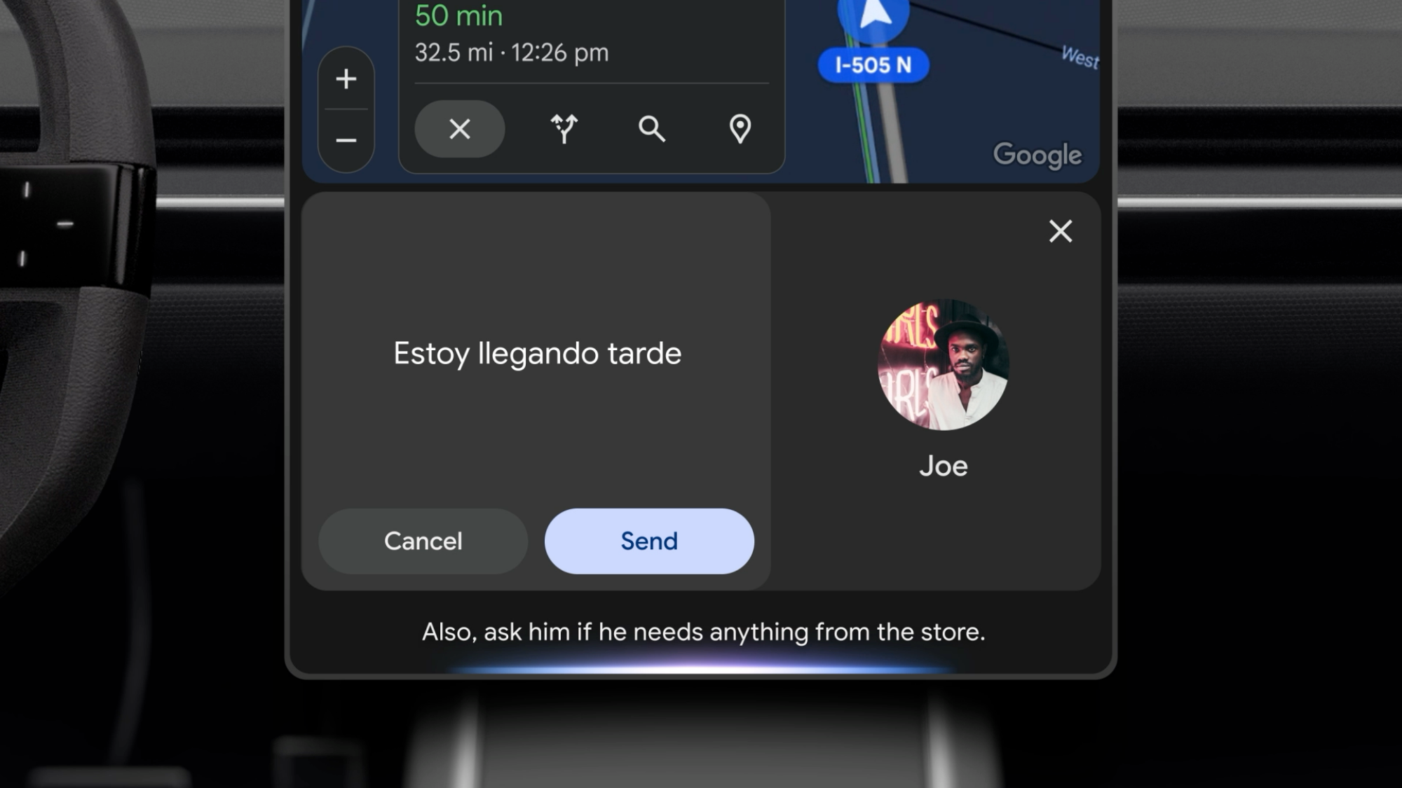 Gemini n Android Auto example