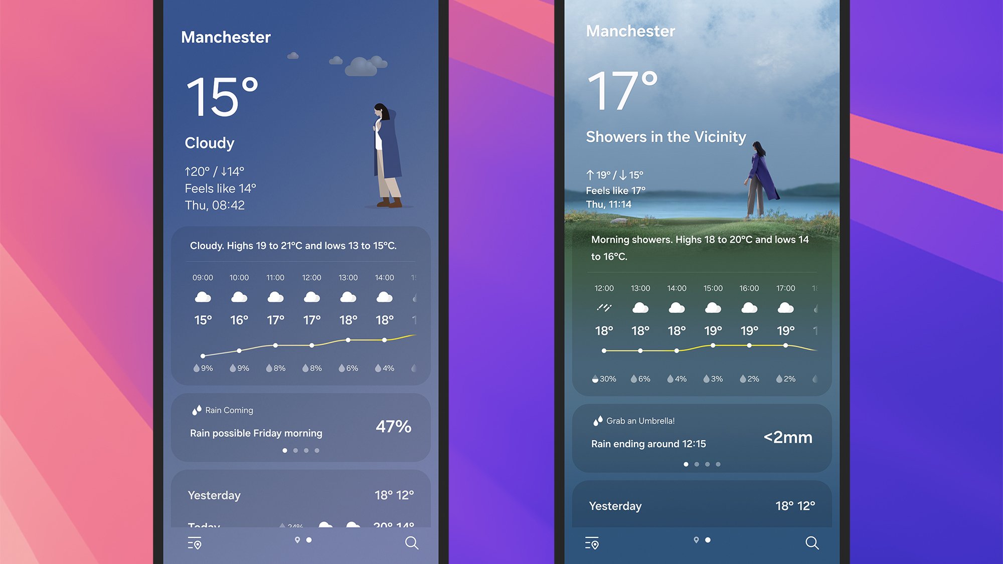 One UI 8 beta Weather app