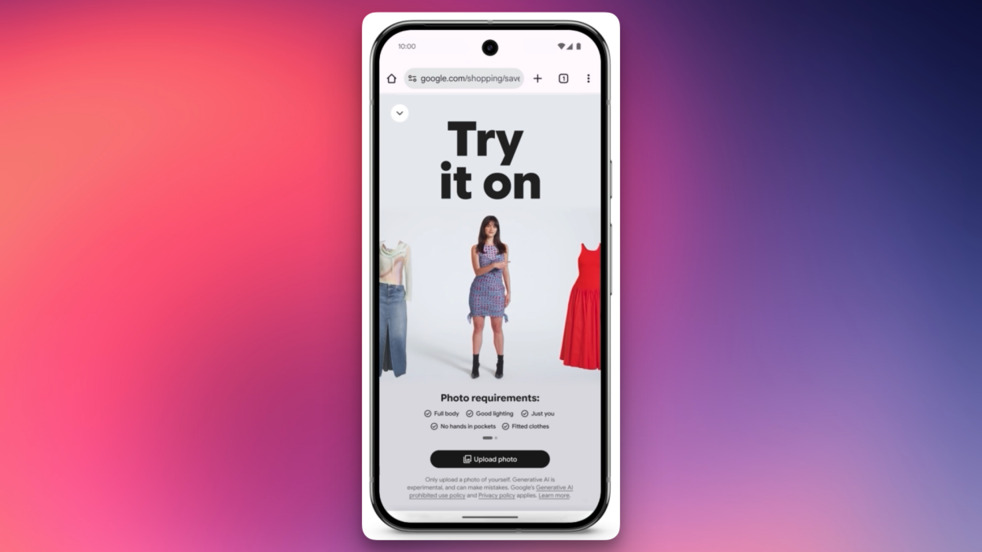 try it on screenshot