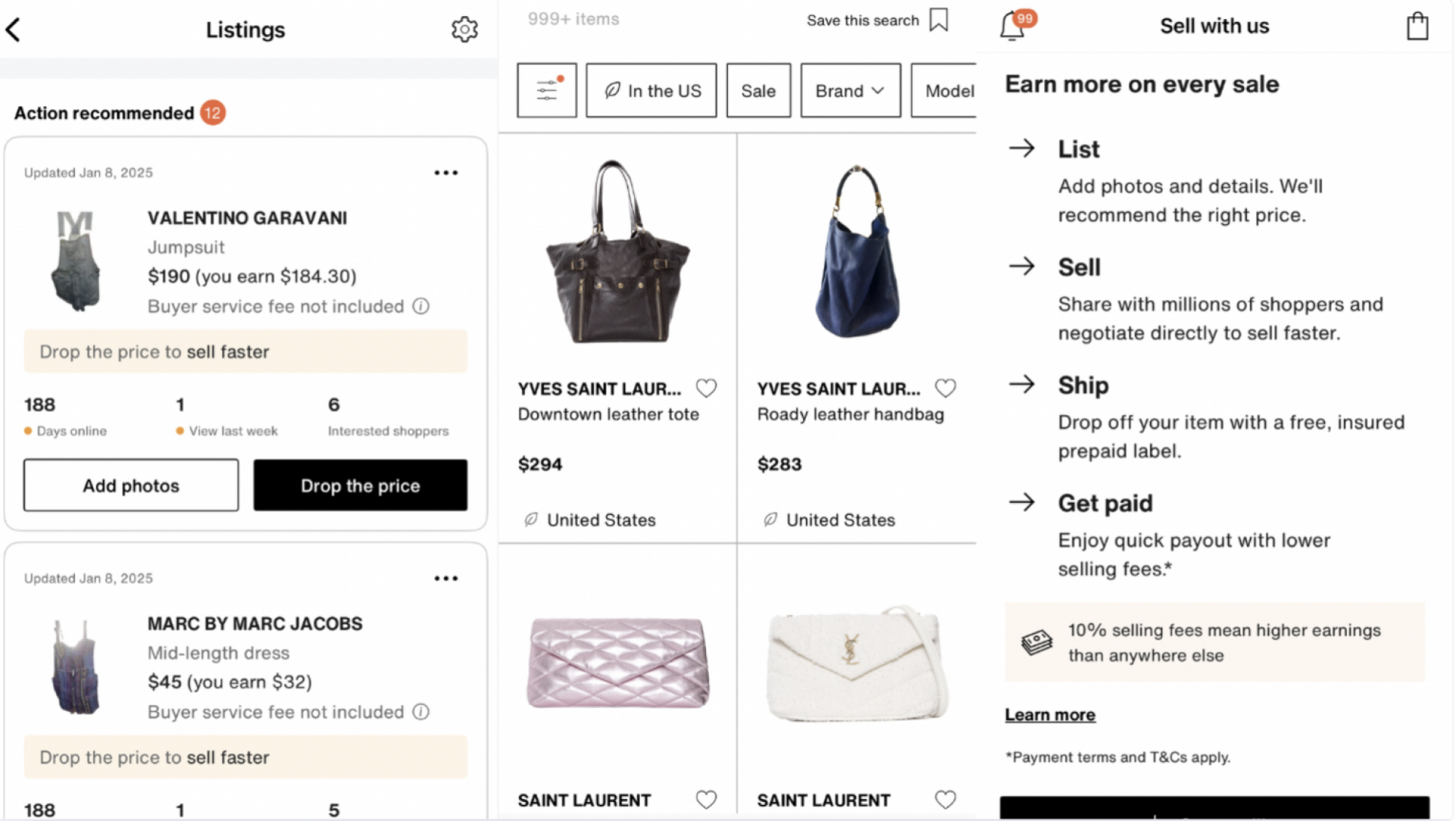 Vestiaire Collective on iOS