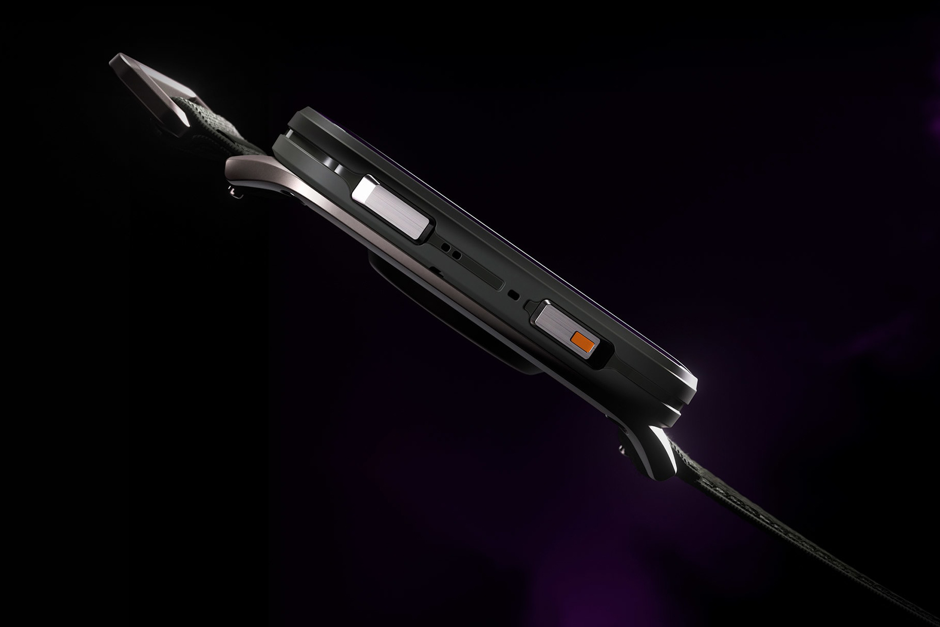 Side profile of Garmin Venu X1.