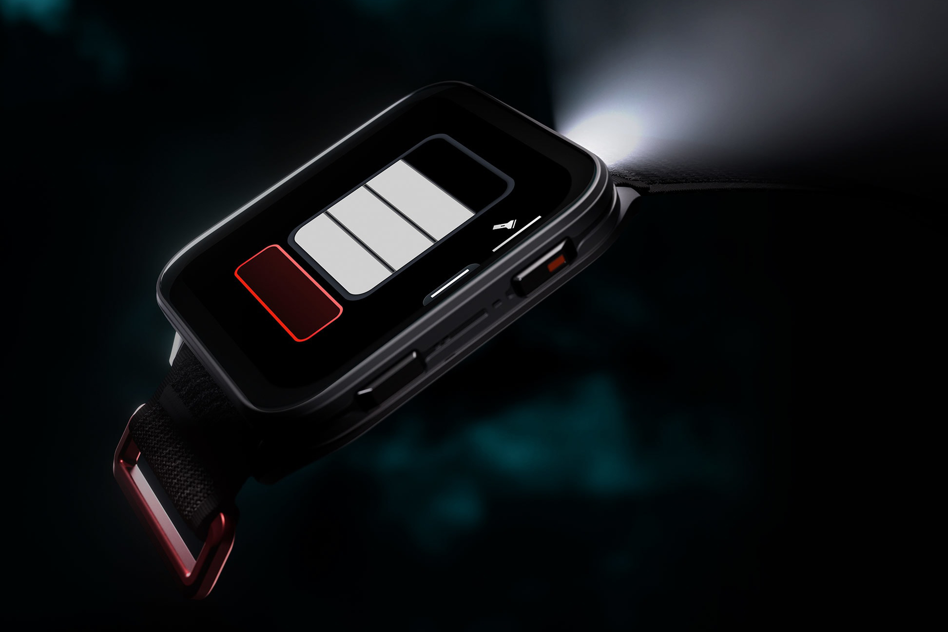 Torch on Garmin Venu X1 smartwtach.