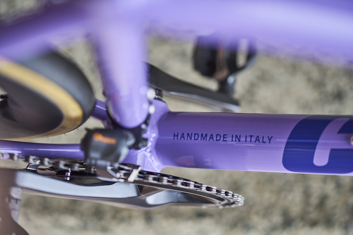 Handmade in Italy written on down tube of Condor Italia RC Ltd.