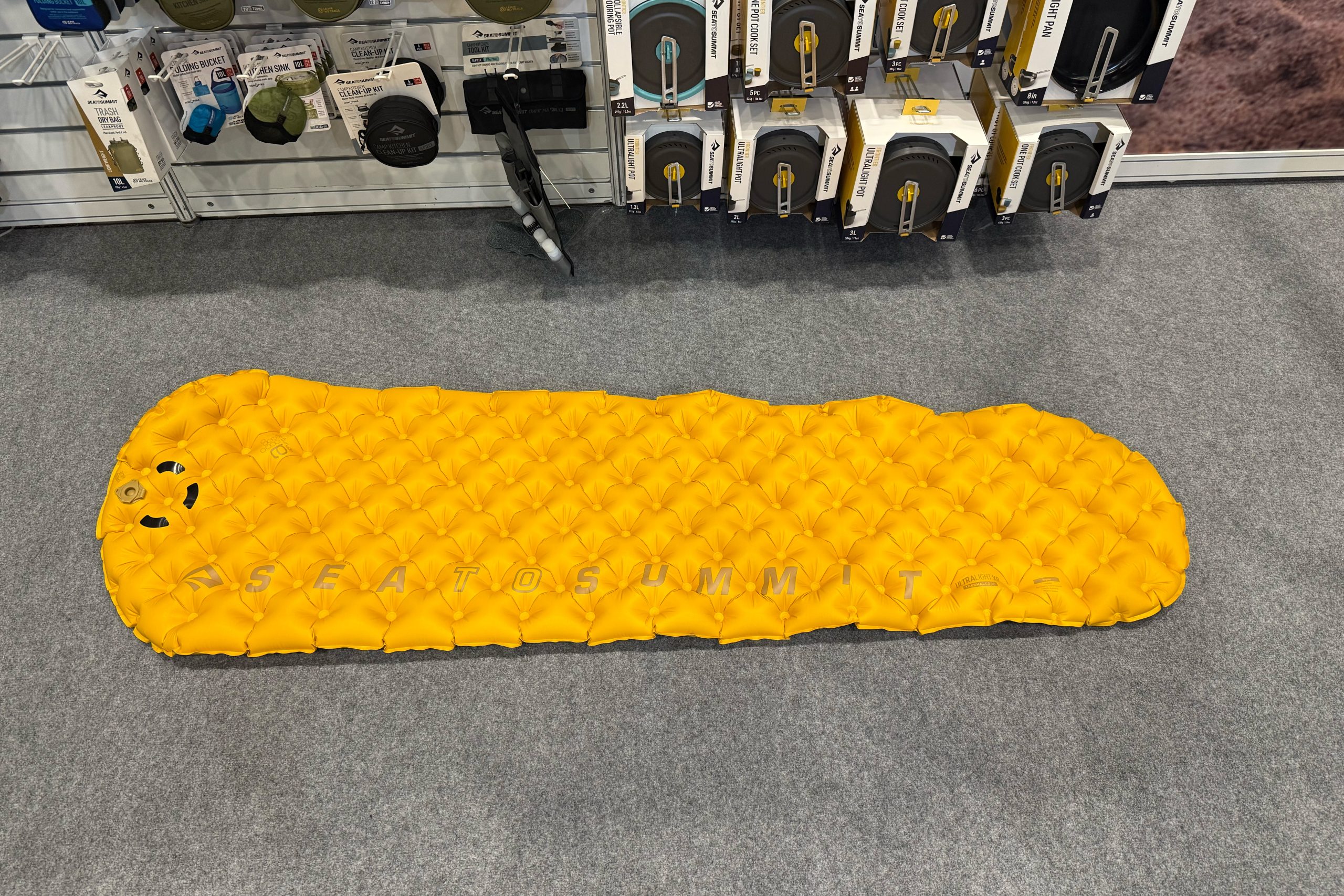 Sea to Summit sleeping mat on floor